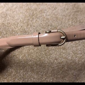 J. Crew, Skinny Patent Leather Nude Belt